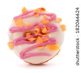 doughnut or donut isolated on... | Shutterstock . vector #182066624