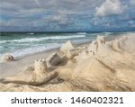 Sand Castles And Pyramid At...