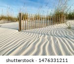 Sand Fences In Pristine Sand...