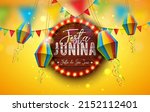 festa junina illustration with... | Shutterstock .eps vector #2152112401