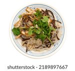 Small photo of Vietnamese food: stir fry vegetarian vermicelli, mien xao