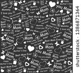 happy mother's day   i love you ... | Shutterstock . vector #1386871364