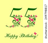 happy birthday card.... | Shutterstock . vector #249798817
