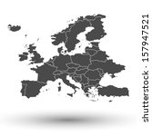 europe map background vector | Shutterstock .eps vector #157947521