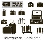 Luggage Icons. Vector Set For...