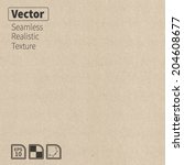 vector seamless cardboard... | Shutterstock .eps vector #204608677