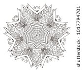 mandala. abstract decorative... | Shutterstock . vector #1017794701