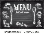 vector hand drawn breakfast and ... | Shutterstock .eps vector #270922151