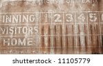 Old Faded Baseball Scoreboard...