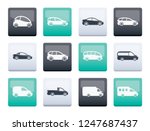 different types of cars icons... | Shutterstock .eps vector #1247687437