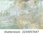 Art modern oil and acrylic smear blot canvas painting wall. Abstract texture beige color stain brushstroke texture background.