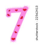 valentine's day numeral... | Shutterstock . vector #22562413