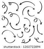 hand drawn arrow set | Shutterstock .eps vector #1202722894