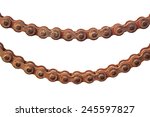 Old Rusty Motorcycle Chain Dirty