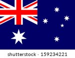 Australia flag isolated vector Proportion 2:3