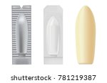 set of packings for a... | Shutterstock .eps vector #781219387