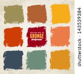 grunge ink hand drawn colorful... | Shutterstock .eps vector #143539384