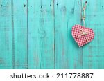 Red Checkered Heart Hanging...