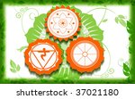 illustration of hindu religious ... | Shutterstock . vector #37021180