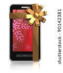 3d illustration of mobile phone ... | Shutterstock . vector #90142381