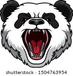 illustration of panda head... | Shutterstock . vector #1504763954