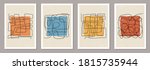 trendy set of abstract... | Shutterstock .eps vector #1815735944