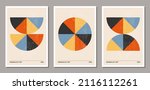 set of minimal 20s geometric... | Shutterstock .eps vector #2116112261