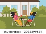 people friends neighbors... | Shutterstock .eps vector #2033399684