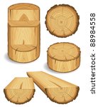 Set Of Wooden Materials   Wood  ...