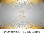 vector illustrartion of gold... | Shutterstock .eps vector #1243708891
