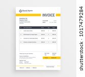 Minimal Yellow Invoice Template ...