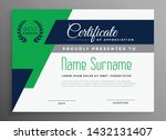 certificate template with... | Shutterstock .eps vector #1432131407