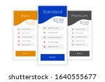 web pricing table template for... | Shutterstock .eps vector #1640555677