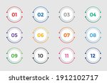 circular bullet points numbers... | Shutterstock .eps vector #1912102717