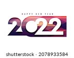 2022 happy new year greeting... | Shutterstock .eps vector #2078933584