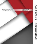 vector corporate template with... | Shutterstock .eps vector #674261497