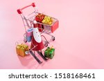 christmas shopping concept ... | Shutterstock . vector #1518168461