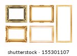 set of gold picture frame... | Shutterstock . vector #155301107