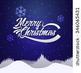 merry christmas greeting | Shutterstock .eps vector #346065431