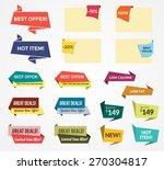 promotional badges and sale... | Shutterstock .eps vector #270304817