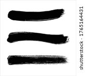 set of black ink stroke vector... | Shutterstock .eps vector #1765164431