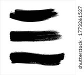 set of black ink stroke on... | Shutterstock .eps vector #1773261527