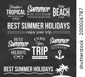 retro elements for summer  ... | Shutterstock .eps vector #200026787