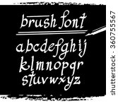 alphabet vector "brush font"... | Shutterstock .eps vector #360755567