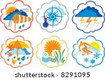season set  weather icon ... | Shutterstock .eps vector #8291095