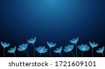 banner with blue growing... | Shutterstock .eps vector #1721609101