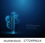 low poly medical tube and... | Shutterstock .eps vector #1772499614