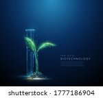 green plant sprout and tube.... | Shutterstock .eps vector #1777186904