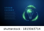 abstract light bulb and recycle ... | Shutterstock .eps vector #1815065714