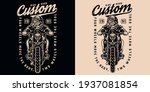 custom motorcycle vintage print ... | Shutterstock .eps vector #1937081854